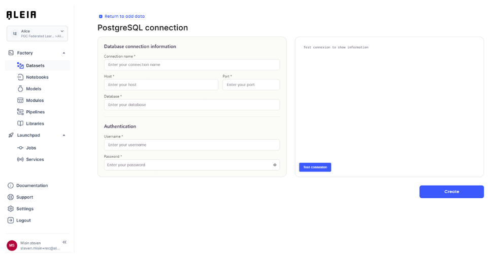db connector postgresql